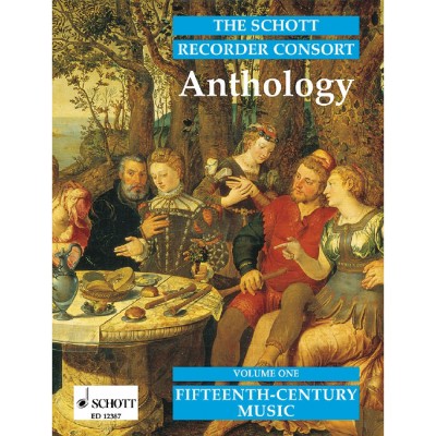 SCHOTT THE SCHOTT RECORDER CONSORT ANTHOLOGY VOL.1 - 2-4 RECORDERS (SA/ATT/SAT/AAT/STB/SATT/ATTB/SATB)