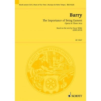 BARRY - THE IMPORTANCE OF BEING EARNEST