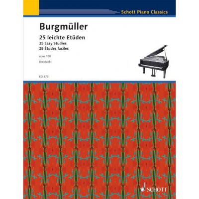 BURGMUELLER FRIEDRICH - 25 STUDIES OP. 100 - PIANO