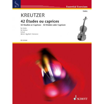 KREUTZER - 42 STUDIES OR CAPRICES - VIOLON