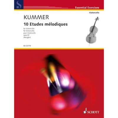 KUMMER F.A. - 10 ETUDES MELODIQUES OP.57 - VIOLONCELLE