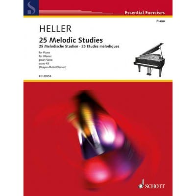 SCHOTT HELLER - 25 ÉTUDES MÉLODIQUES OP. 45 - PIANO