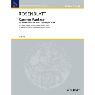 ROSENBLATT A. - CARMEN FANTASY - CLARINETTE & PIANO