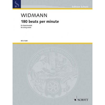 SCHOTT WIDMANN J. - 180 BEATS PER MINUTE - ENSEMBLE CORDES