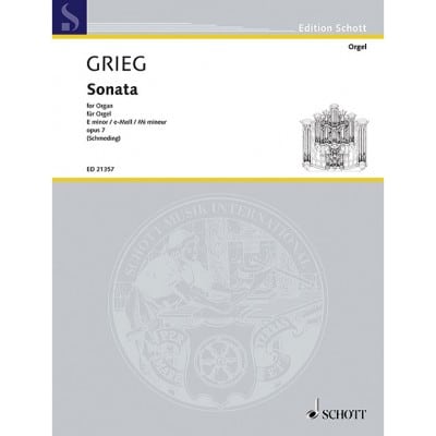  Grieg E. - Sonata E Minor Op. 9 - Orgue