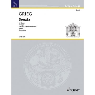 GRIEG E. - SONATA E MINOR OP. 9 - ORGUE