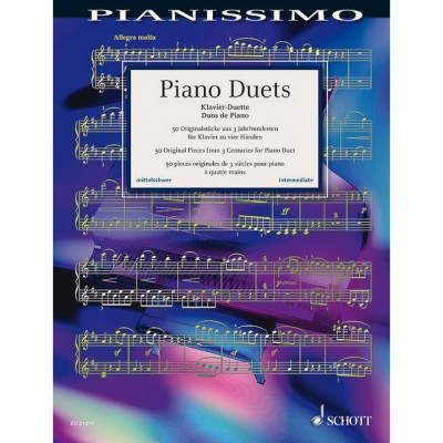 PIANO DUETS - 50 ORIGINAL PIECES FROM 3 CENTURIES