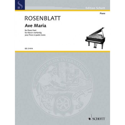 SCHOTT Rosenblatt - Ave Maria - Piano (4 Hets)