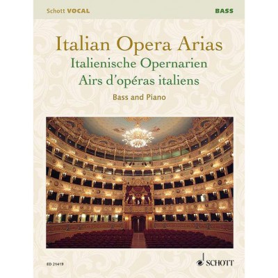 ITALIAN OPERA ARIAS - BASS AND PIANO