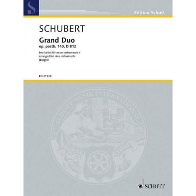  Schubert F. - Grand Duo Op. Post. 140 D 812 - Musique De Chambre