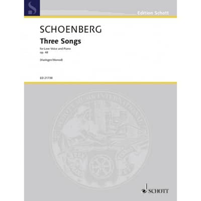  Schoenberg A. - Three Songs Op. 48 - Voix