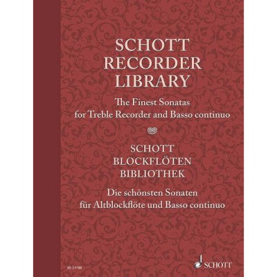 SCHOTT RECORDER LIBRARY - ALTO RECORDER & BASSO CONTINUO