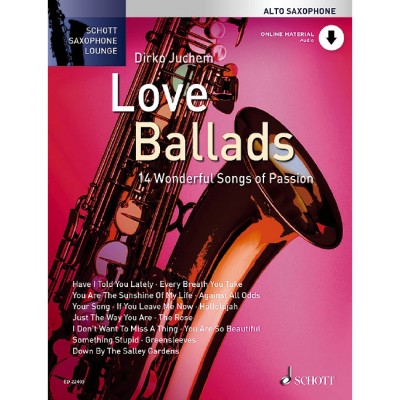 JUCHEM DIRKO - LOVE BALLADS - ALTO SAXOPHONE AND PIANO + ONLINE AUDIO