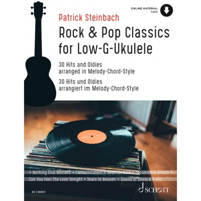 ROCK and POP CLASSICS FOR LOW G-UKULELE