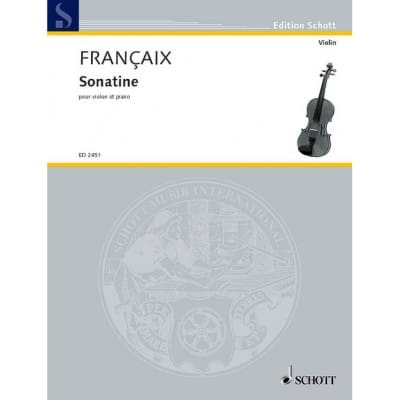FRANCAIX JEAN - SONATINE - VIOLIN AND PIANO