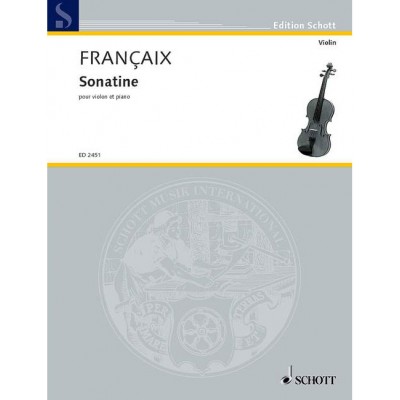 FRANCAIS JEAN - SONATINE - VIOLIN AND PIANO