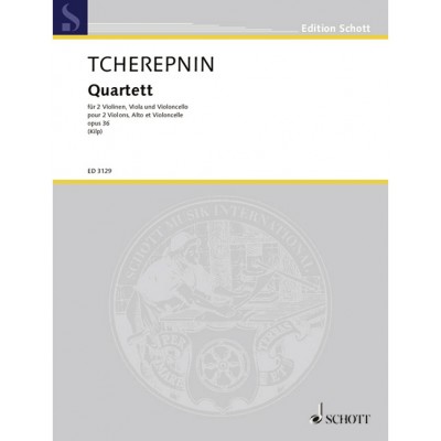 TSCHEREPNIN A.N. - STRING QUARTET OP.36 - STRING QUARTET