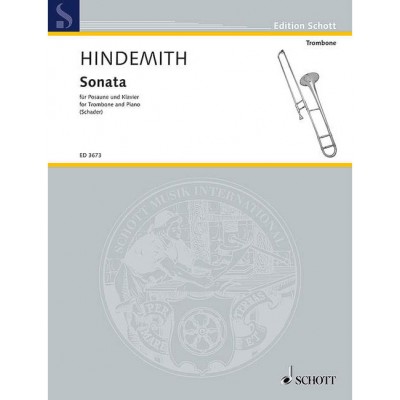 SCHOTT Hindemith - Sonata - Trombone et Piano
