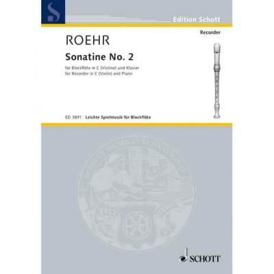ROEHR WALTER - SONATINE - SOPRANO RECORDER (VIOLIN) AND PIANO