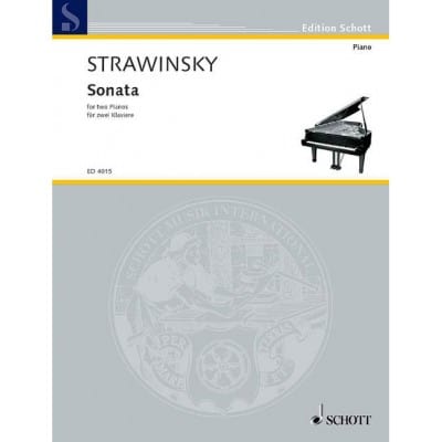 STRAVINSKY - SONATE - 2 PIANOS (4 HETS)