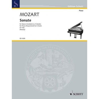 MOZART - SONATA IN C MAJOR KV 19D - CLAVECIN OU PIANO (4 HETS)
