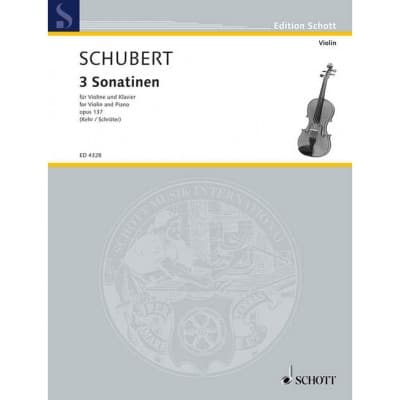 SCHUBERT FRANZ - 3 SONATINEN OP. 137/1-3 - VIOLIN AND PIANO