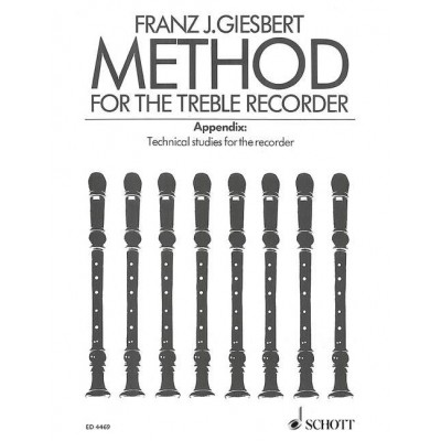 GIESBERT FRANZ JULIUS - METHOD FOR THE TREBLE RECORDER - TREBLE RECORDER