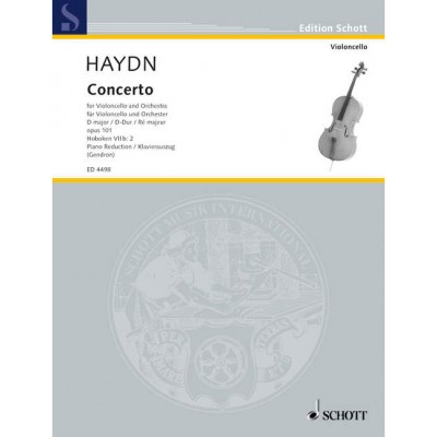 SCHOTT HAYDN JOSEPH - CONCERTO D MAJOR OP 101 HOB VIIB:2 - CELLO AND ORCHESTRA