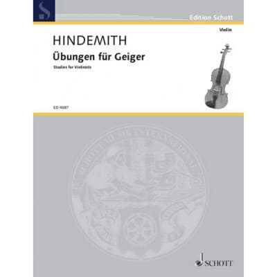 HINDEMITH PAUL - UBUNGEN FUR GEIGER - VIOLIN