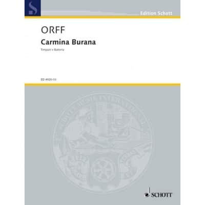 SCHOTT ORFF CARL - CARMINA BURANA - SOLO PARTS , MIXED CHOIR , CHILDREN