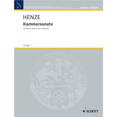 HENZE HANS WERNER - KAMMERSONATE - VIOLON, VIOLONCELLE & PIANO