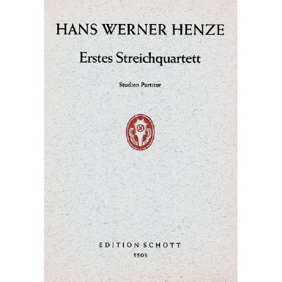 HENZE HANS WERNER - 1. STRING QUARTET - STRING QUARTET