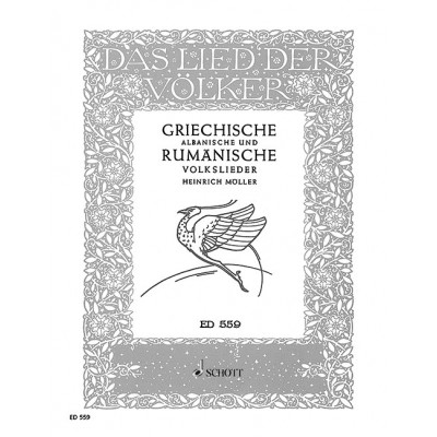 GRIECHISCHE, ALBANISCHE UND RUMANISCHE VOLKSLIEDER - VOICE AND PIANO