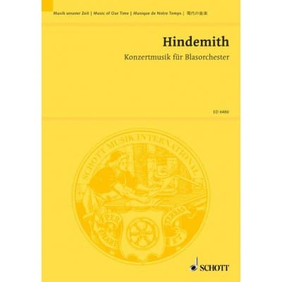 SCHOTT HINDEMITH - CONCERT MUSIC OP. 41 - WIND BET