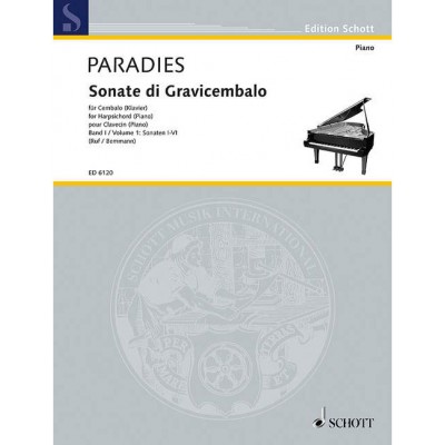 PARADISI - SONATAS FOR HARPSICHORD VOL. 1 - CLAVECIN (PIANO)