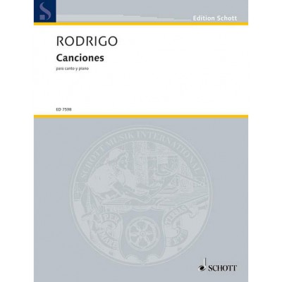 RODRIGO - CANCIONES - VOICE ET PIANO