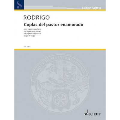 RODRIGO - COPLAS DEL PASTOR ENAMORADO - SOPRANO ET GUITARE