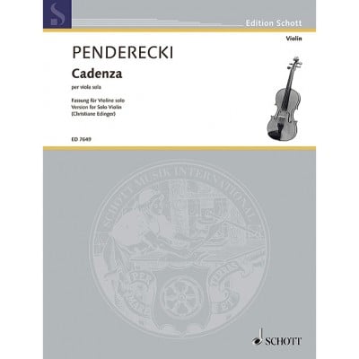 PENDERECKI - CADENZA PER VIOLA SOLO (VIOLON)