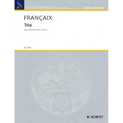 FRANÇAIX - TRIO - CLARINETTE, ALTO ET PIANO
