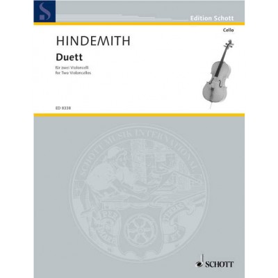 SCHOTT Hindemith - Duet - 2 Violoncelles