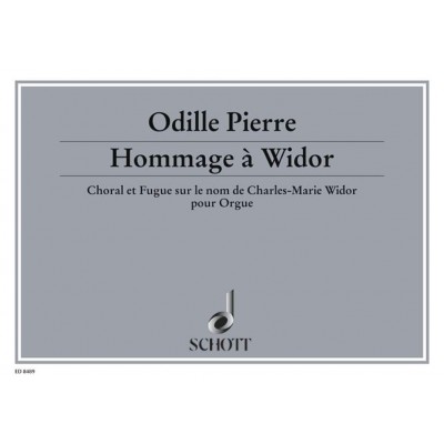 SCHOTT Pierre - Hommage À Widor Op. 5 - Orgue