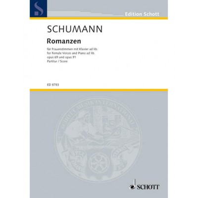 SCHUMANN ROBERT - ROMANZEN OP. 69 U. 91 - FEMALE VOICES PIANO AD LIB.