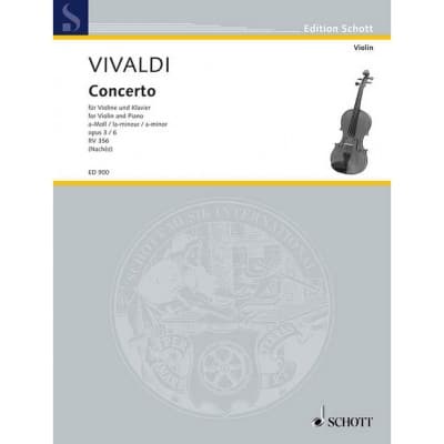 VIVALDI A. - CONCERTO GROSSO ESTRO ARMONICO IN A MINOR, OP. 3/6, RV 356 / PV 1 - VIOLON, PIANO
