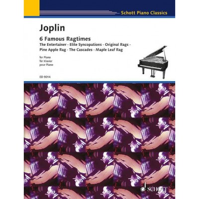 JOPLIN SCOTT - SIX RAGTIMES - PIANO