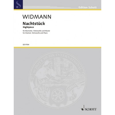 SCHOTT Widmann - Nightpiece - Clarinette In A, Violoncelle Et Piano