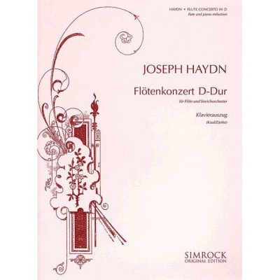 HAYDN JOSEPH - FLUTE CONCERTO IN D MAJOR HOB. VII/D1 - FLUTE AND PIANO