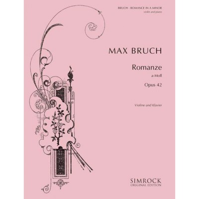 SIMROCK BRUCH MAX - ROMANCE IN A MINOR OP.42 - VIOLIN (VIOLA) AND ORCHESTRA