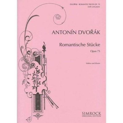DVORÁK - ROMANTIC PIECES OP. 75 - VIOLON ET PIANO