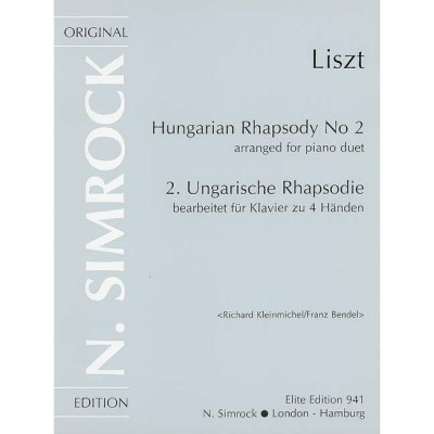 LISZT - RHAPSODIE HONGROISE NO. 2 - PIANO (4 HETS)