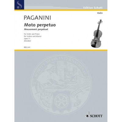 PAGANINI NICCOLÒ - MOTO PERPETUO OP. 11 - VIOLIN AND PIANO